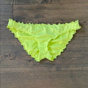 Victoria’s Secret Ruffle Trim Ruched Bikini Bottom